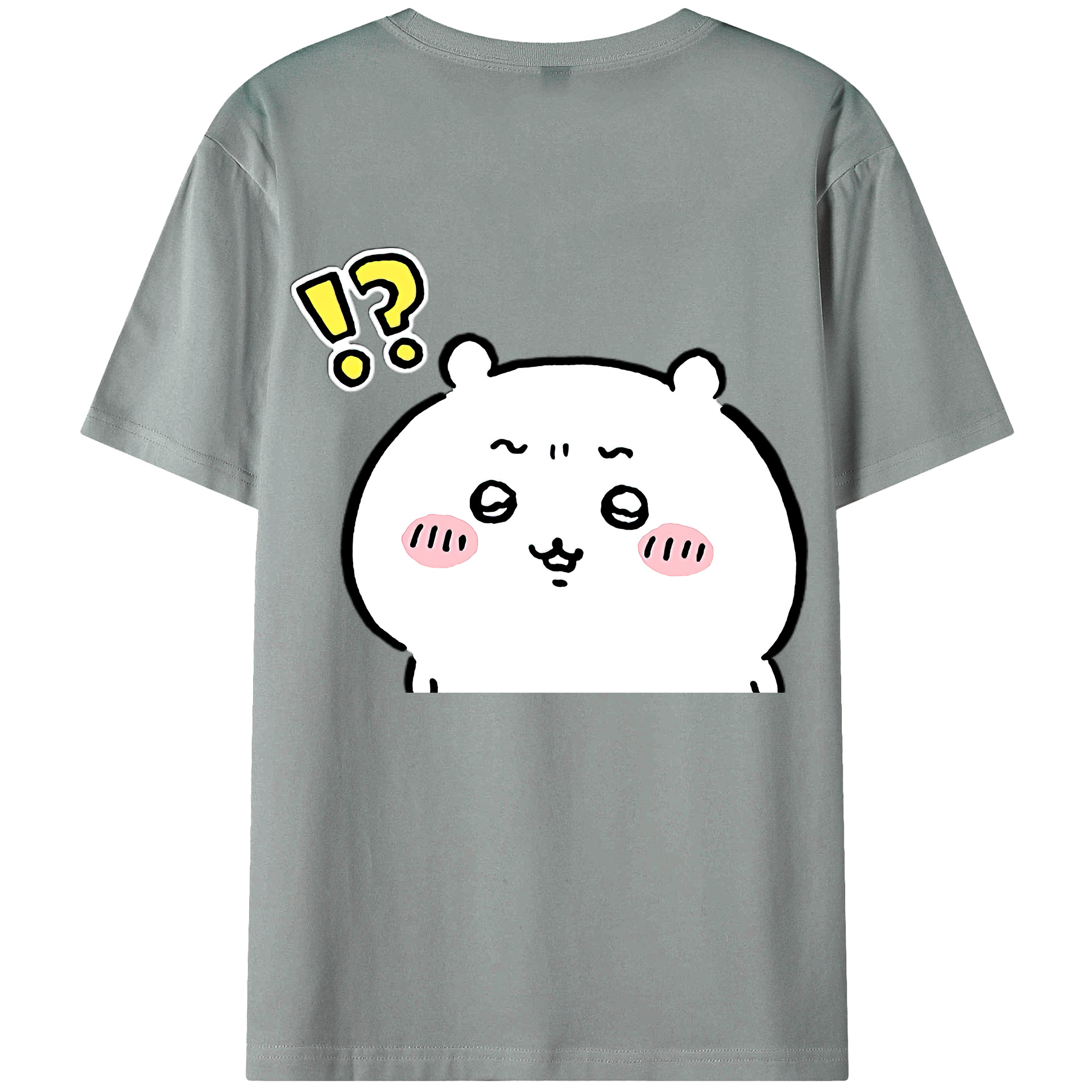 （画像用） ちいかわ ちいかわ Chii-kawa chiikawa 綿100％ メンズ半袖Tシャツ（バックプリント） 通気性